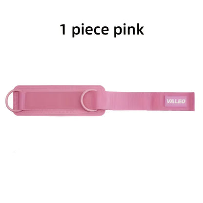 1Pc Adjustable Ankle Support Strap with D-Ring Buckle - Comfortable Pu Material, Suitable for Gym, Fitness, Muscle Training, and Leg Stretching - Available in Purple, Blue, Black, Pink, Green, Gym Accessories