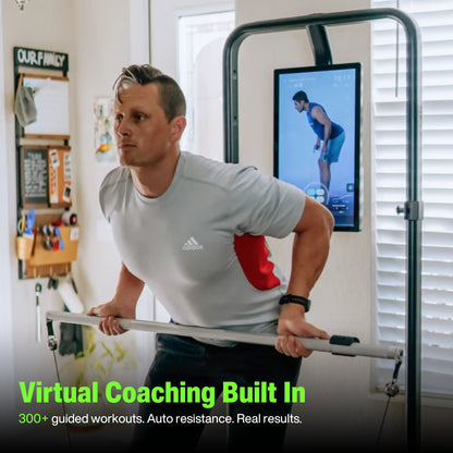 Gym Monster – All-In-One Home Gym Workout Machine with 220LBS Digital Weight, Full Body Strength Training Equipment, No Installation Required