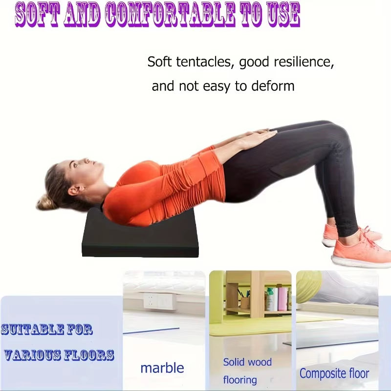 Yoga Mat Thicken Home Workout Balanced Gymnastics Mat Pilates Accessories Non-Slip Abdominal Wheel Assisted Kneeling Pad Gym