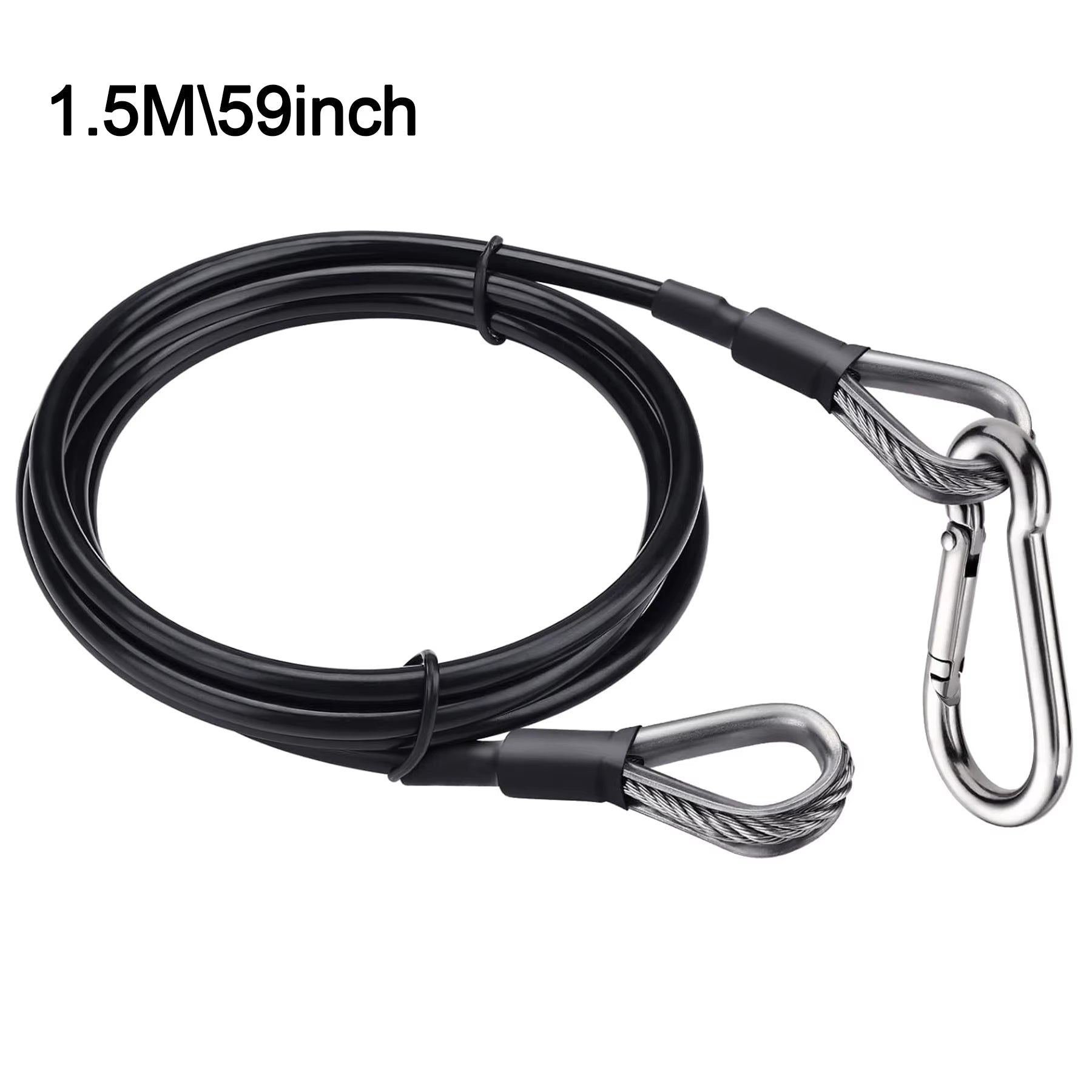 Thick 5Mm Heavy Duty Gym Cable Extender 39/59 Inch Extension Rope Attachment Compatible with Home Gym Accessories