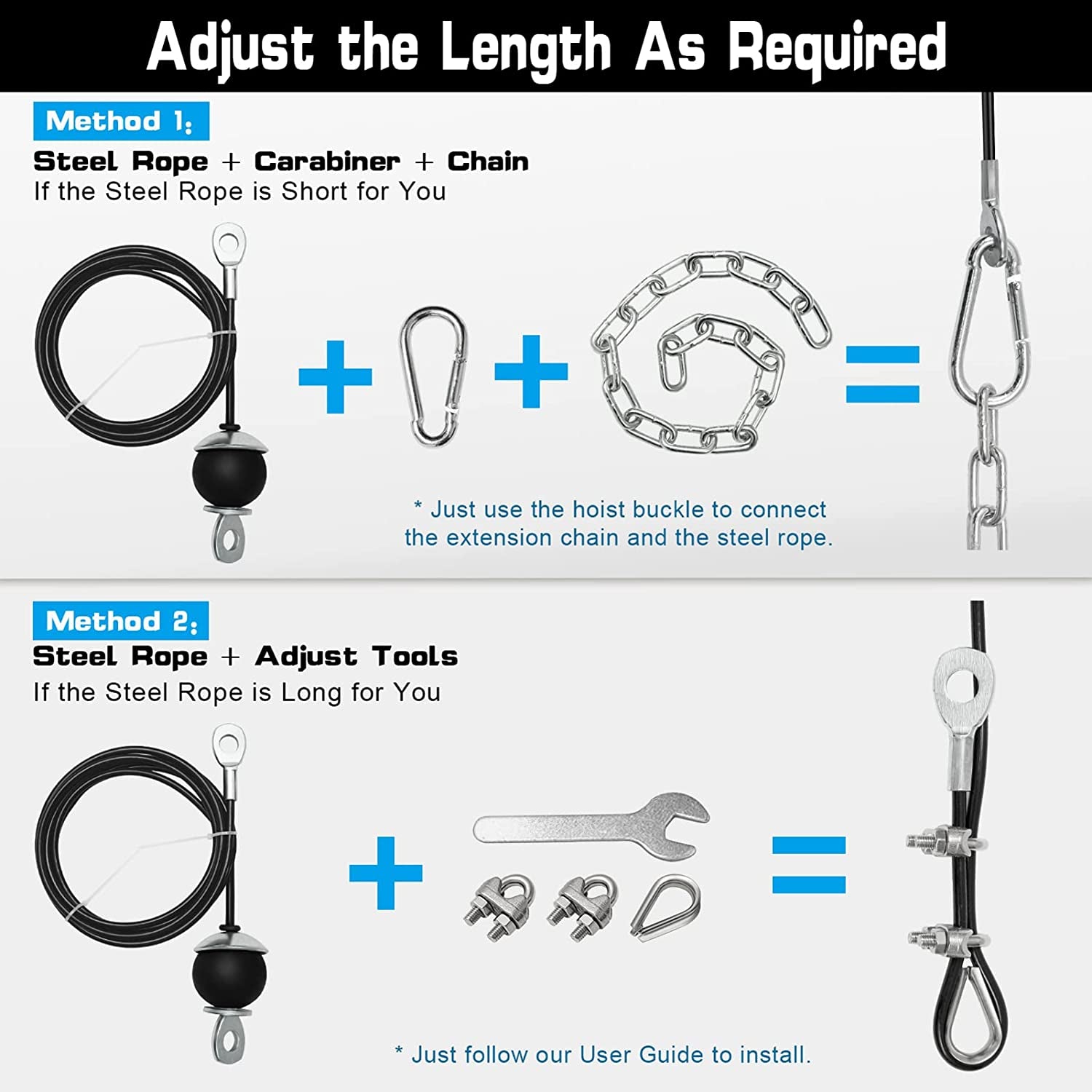 Weight Cable Pulley System Gym, Upgraded Cable Pulley Attachments for Gym LAT Pu