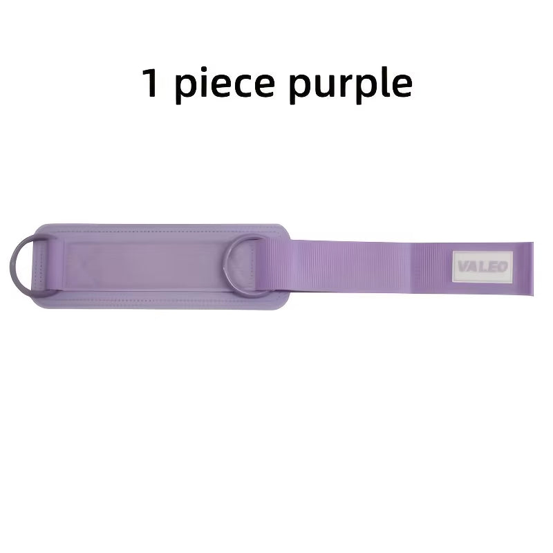 1Pc Adjustable Ankle Support Strap with D-Ring Buckle - Comfortable Pu Material, Suitable for Gym, Fitness, Muscle Training, and Leg Stretching - Available in Purple, Blue, Black, Pink, Green, Gym Accessories