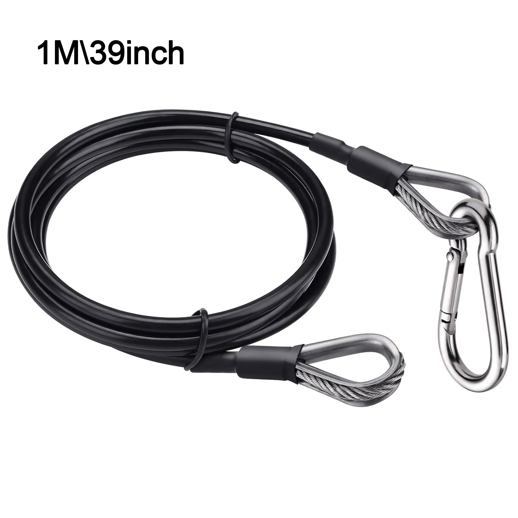 Thick 5Mm Heavy Duty Gym Cable Extender 39/59 Inch Extension Rope Attachment Compatible with Home Gym Accessories