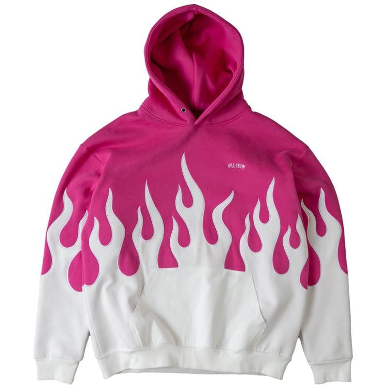 Premium Oversized Heater Hoodie for Men with Embroidered Patchwork Design