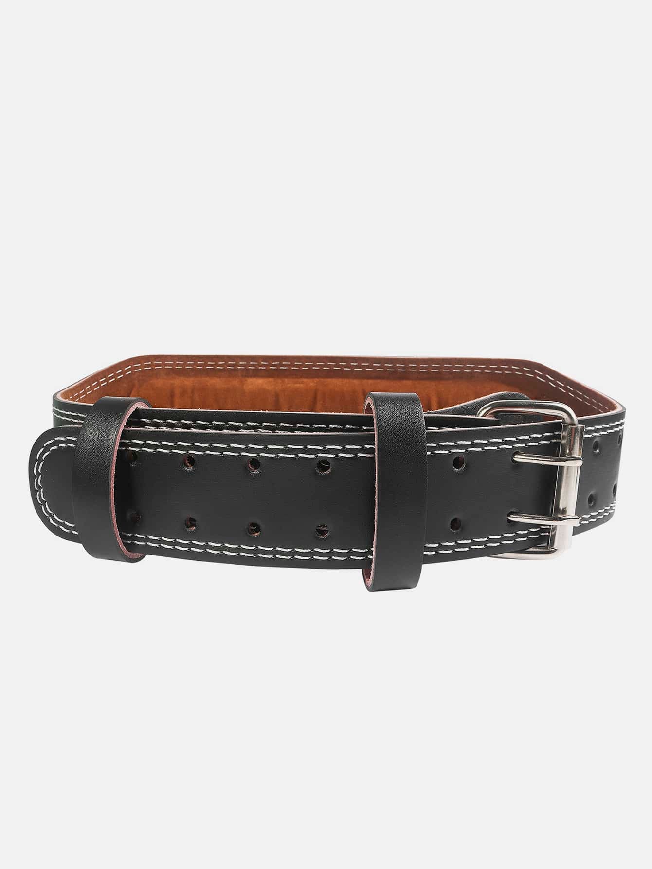 Pu 7Mm Leather Weight Lifting Belt Premium Weightlifting Belt for Lifting, Powerlifting, Cross Training, Gym, Workout & Weight Training - Weightlifting Belts for Men and Women Shapewear Waist Trainer Corset Gym Accessories