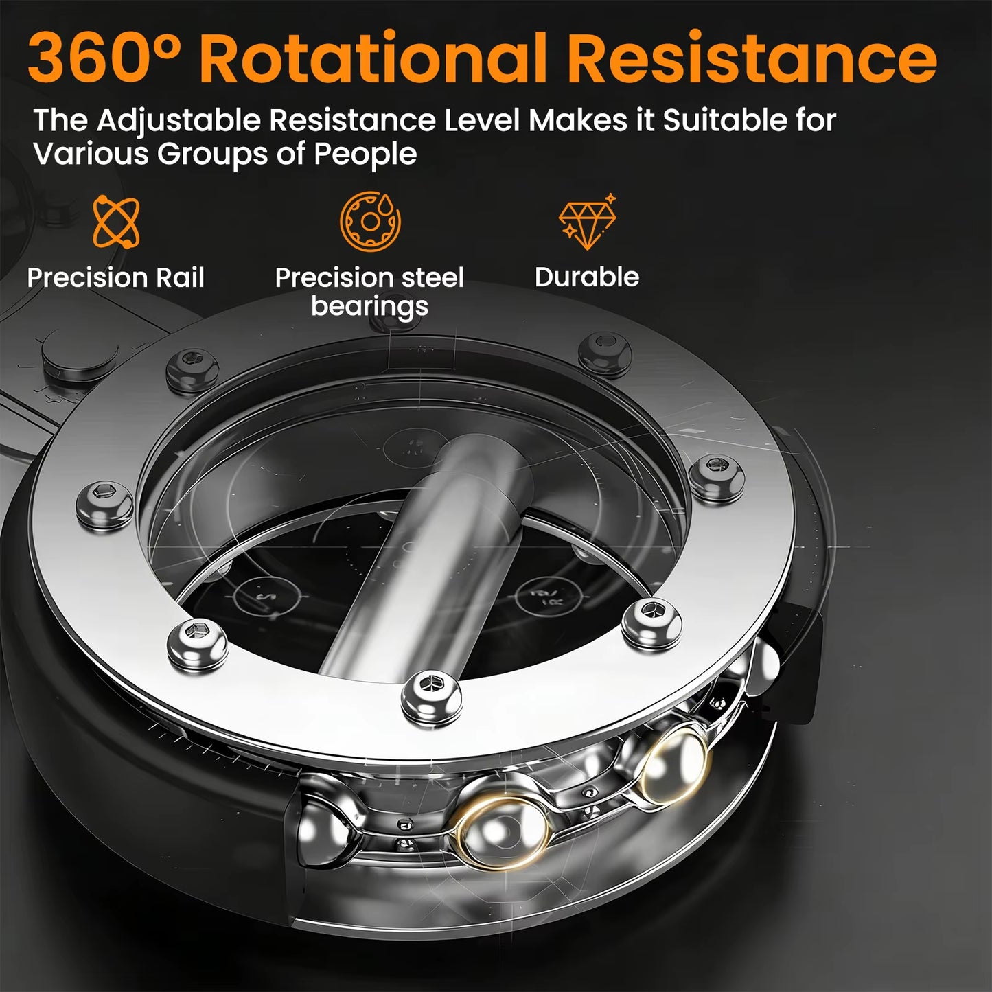 Rotator Machine Multifunctional Hand and Forearm Trainer Gym Hand Forearm Trainer, Forearm Exerciser for Gym