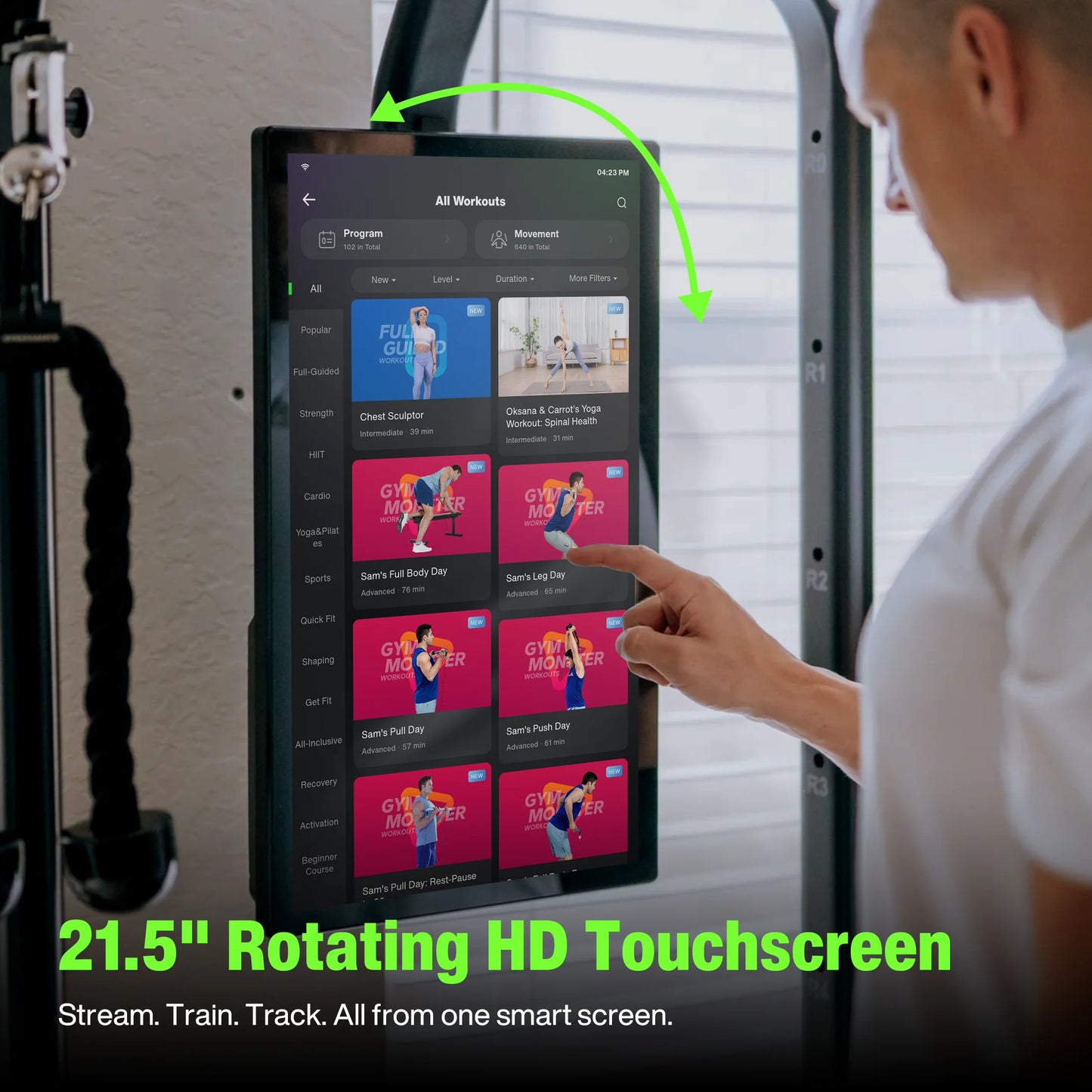 AI Smart Home Gym, All-In-One Digital Weight Workout Machine for Squat, Strength, Cardio, HIIT