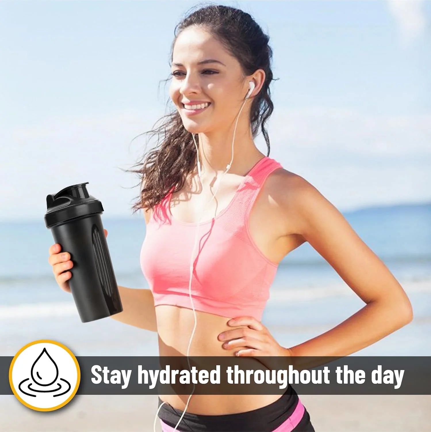 - Shaker Bottles for Protein Mixes, 20 Oz