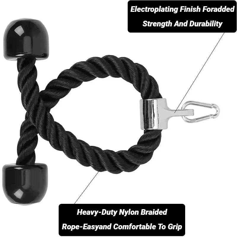 Gantry Frame Equipment Biceps Training Double Head Pull Rope Gym Accessories Triceps Lower Press Handle Tricep Laterals Muscle