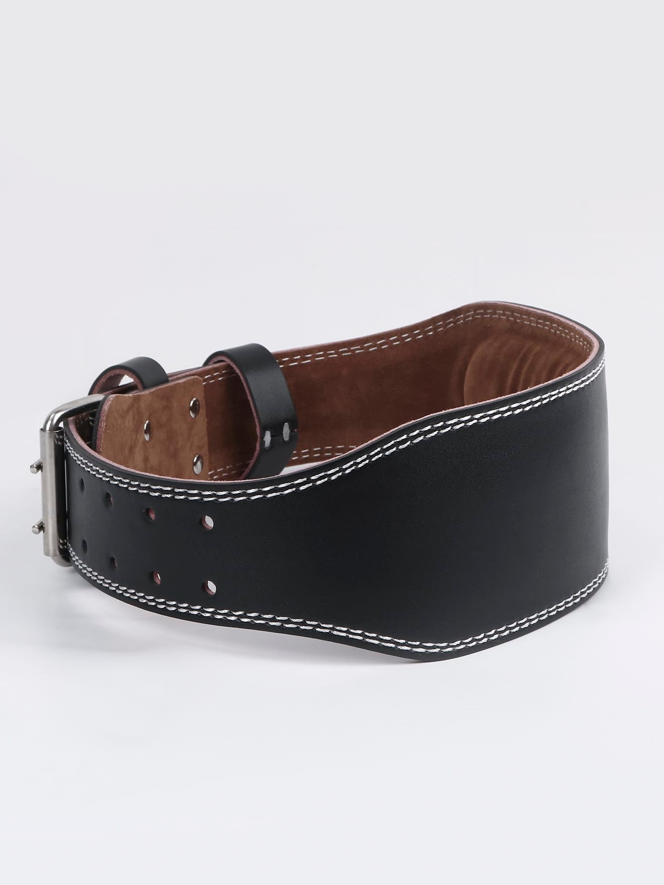 Pu 7Mm Leather Weight Lifting Belt Premium Weightlifting Belt for Lifting, Powerlifting, Cross Training, Gym, Workout & Weight Training - Weightlifting Belts for Men and Women Shapewear Waist Trainer Corset Gym Accessories